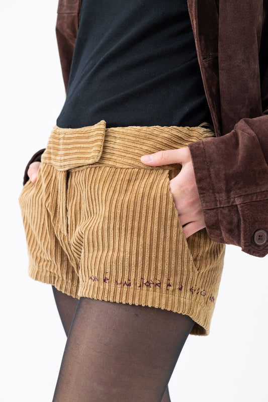 Corduroy Short Pants